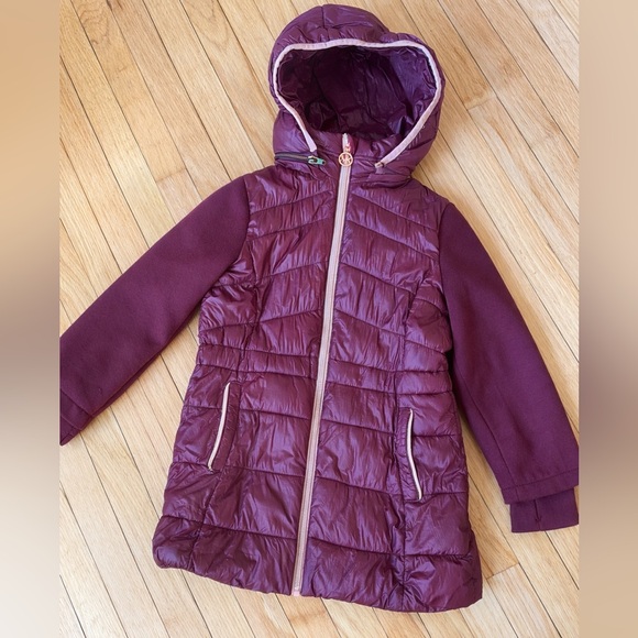 Michael Kors Girls Puffer Jacket Size 8 | Removable Hood - Picture 2 of 5